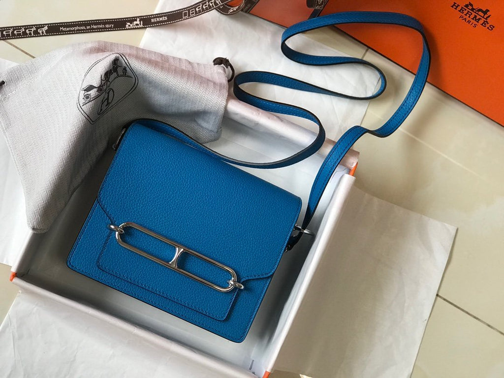 Mini Evercolor Sac Roulis 19 Blue For Women, Handbags, Shoulder Bags 7.5in/19cm