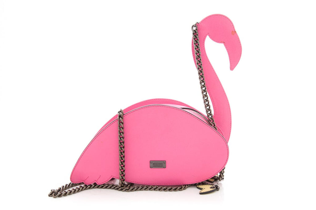 Moschino Cheap & Chic Pink Flamingo Shoulder Bag
