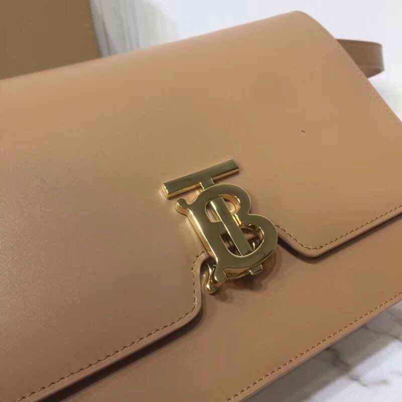 Burberry Small TB Crossbody Bag Monogram Light Brown For Women, Bags 8.3in/21cm