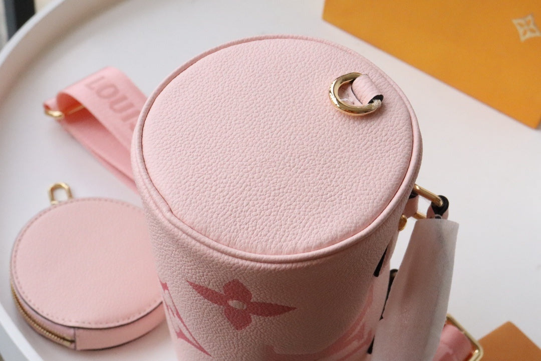 Louis Vuitton Papillon Monogram Empreinte Bouton De Rose Pink For Women, WomenÃƒÂ¢Ã¢â€šÂ¬Ã¢â€žÂ¢s Handbags, Shoulder And Crossbody Bags 7.9in/20cm Louis Vuitton M45707