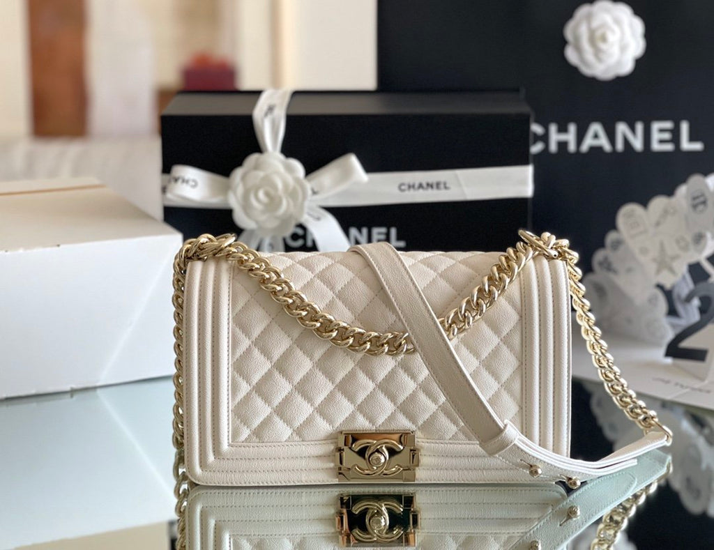 ChanelMeGLAMIum Classic GlamIap Bag 25cm White For Women A67086