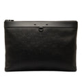 Louis Vuitton Shadow Pochette  Leather Clutch Bag