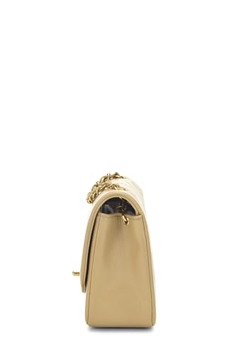 Chanel,  Beige Quilted lambskin Classic Flap Small, Beige