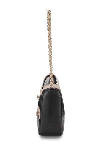 Chanel,  Black Quilted Calfskin Jacket Shoulder Bag, Black