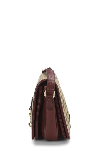Gucci,  Burgundy Original Gucci Canvas Marrakech Crossbody, Burgundy