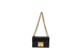 Gucci Black Smooth Leather Small Padlock Shoulder Bag