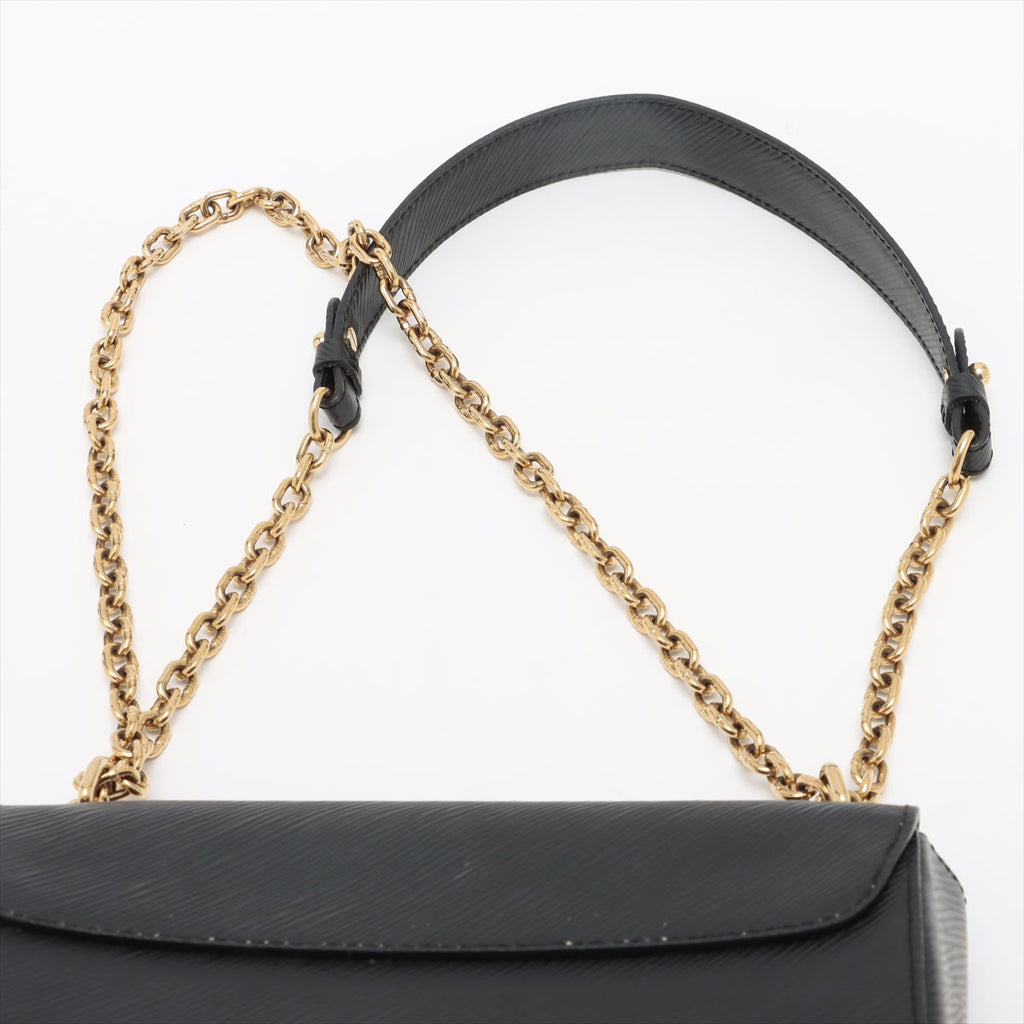 Louis Vuitton Twist Handbag Epi Leather Black Leather Shoulder Bag