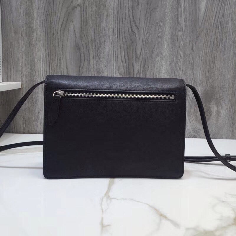 Burberry Small Vintage Check And Crossbody Bag Black For Women, Bags 9in/24cm