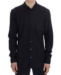 Dolce & Gabbana Purple Striped Cotton Pajama Lounge Shirt