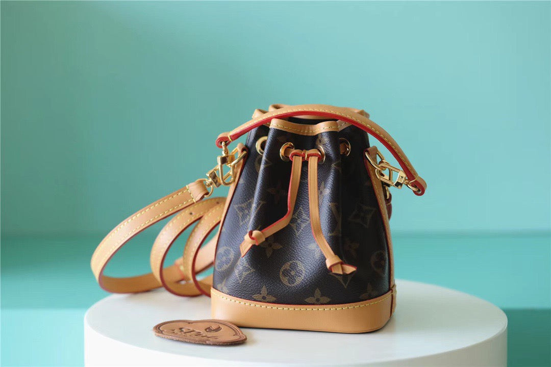 Louis Vuitton Nano Noe Monogram Canvas For Women,  Shoulder And Crossbody Bags 16cm/6.3in Louis Vuitton M81266