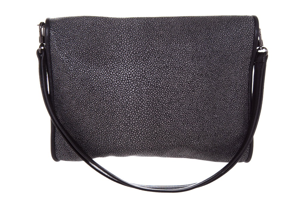Longchamp Black Leather Shoulder Bag