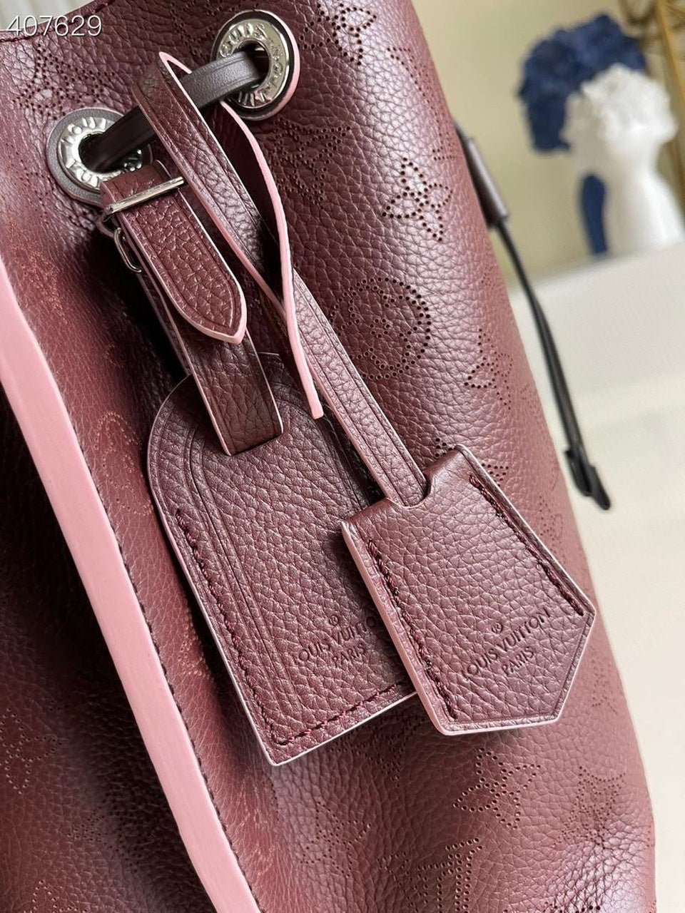 Louis Vuitton Muria Bucket Bag For Women, Women’s Handbags, Shoulder And Crossbody Bags Burgundy 9.8in/25cm Louis Vuitton