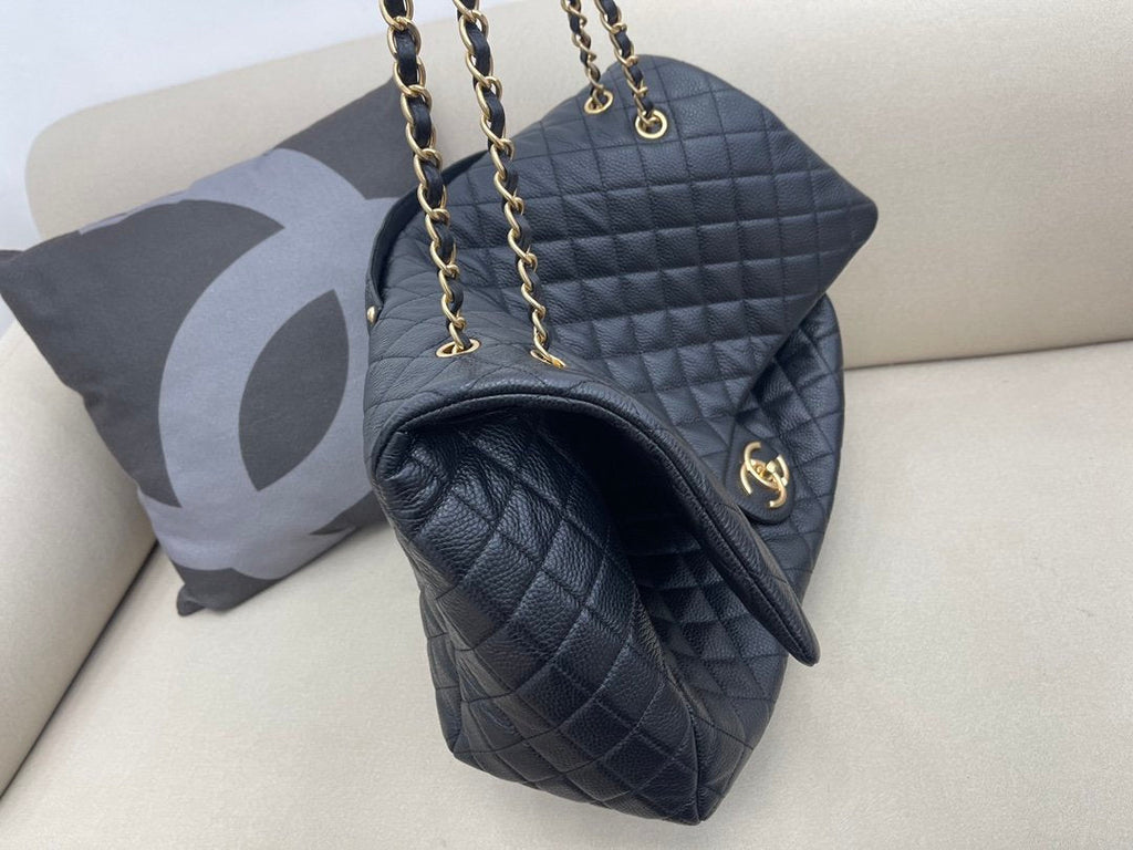 CHL CoCo LuGucciage Gold Toned Hardware 46cm Black For WomLB