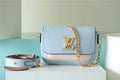 Louis Vuitton Lockme Tender Light Blue For Women, WomenÃƒÂ¢Ã¢â€šÂ¬Ã¢â€žÂ¢s Handbags, Shoulder And Crossbody Bags 7.5in/19cm Louis Vuitton