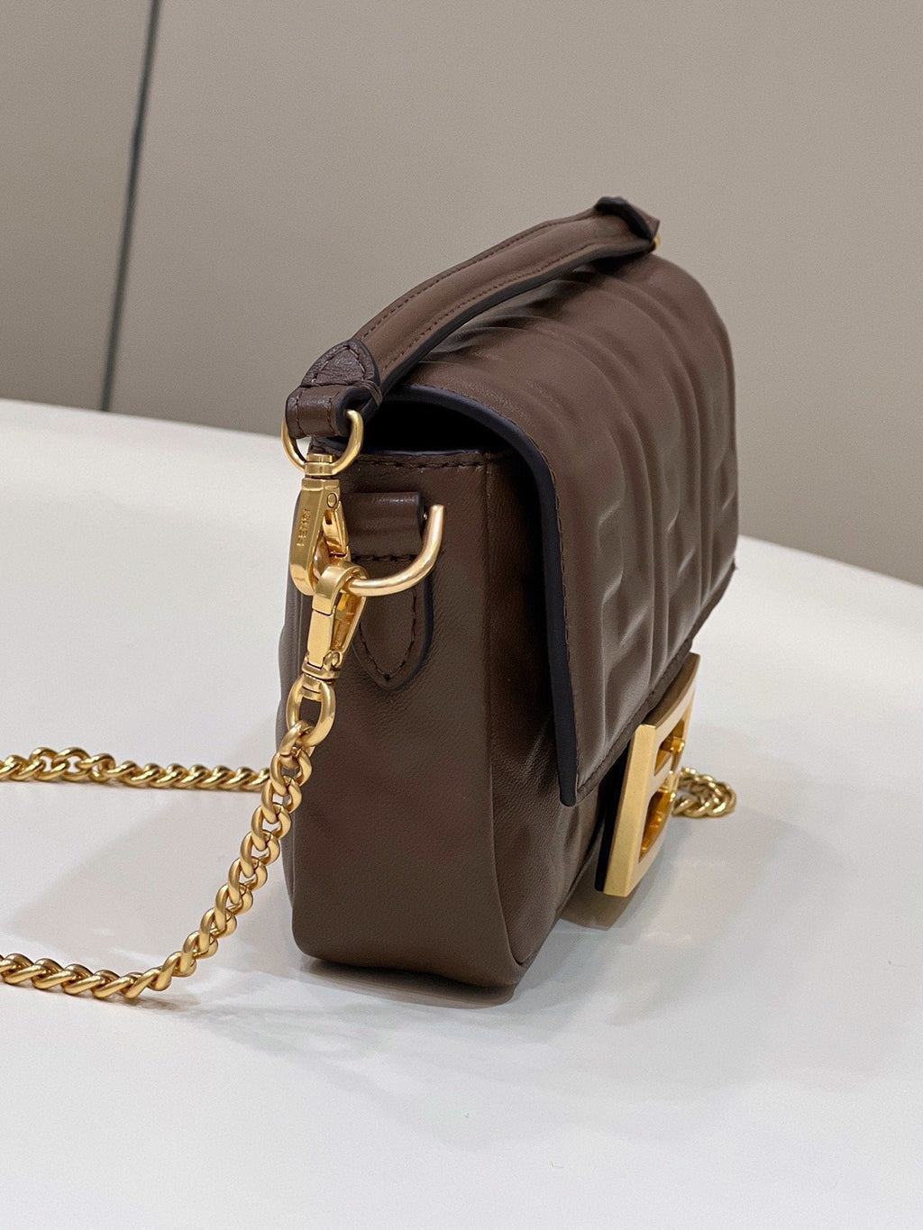 Baguette Brown For Women, Women’s Handbags, Shoulder And Crossbody Bags 7.5in/19cm FF 8BS017