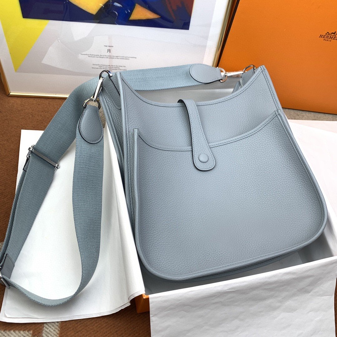 Evelyne III 29 Bag Light Blue With SiLouis Vuittoner-Toned Hardware For Women, Shoulder And Crossbody Bags 11.4in/29cm H056277CK18