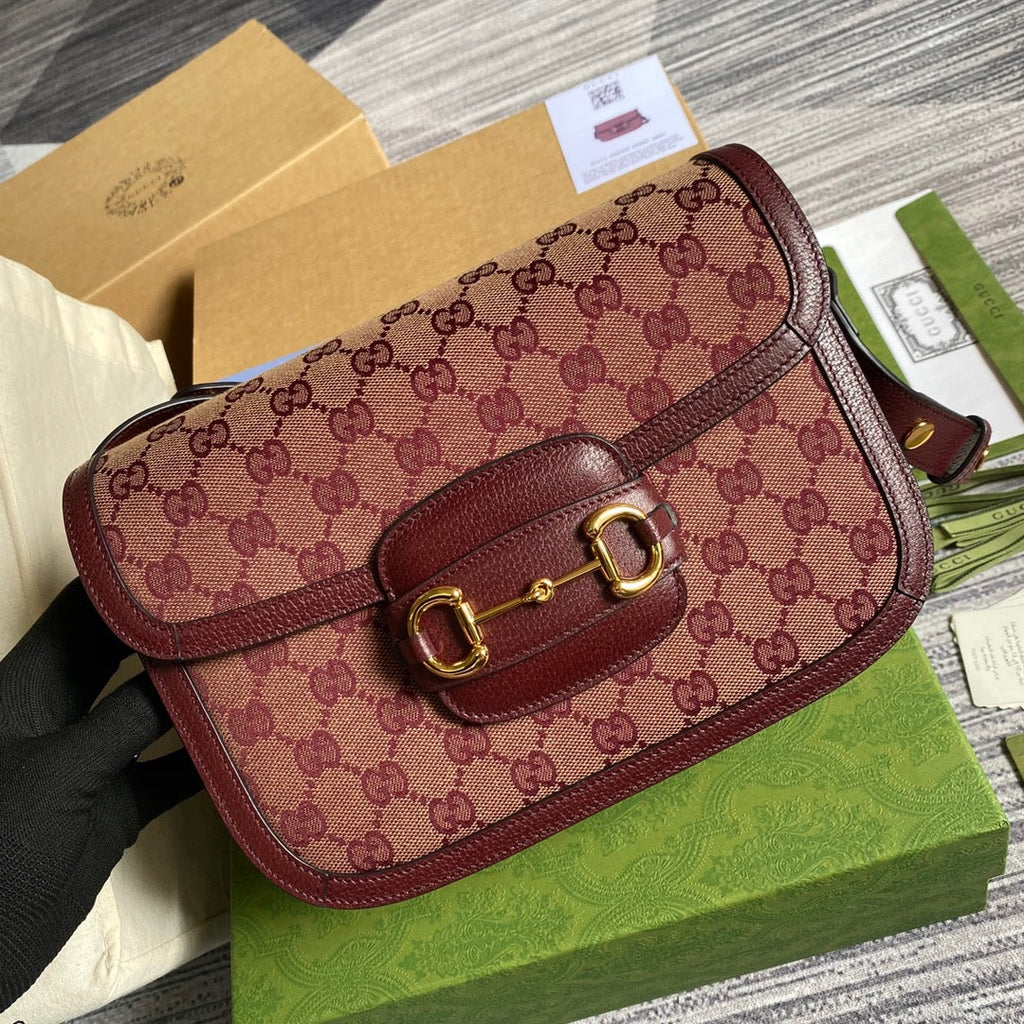 Gucci Horsebit 1955 Shoulder Bag Beige And Ivory For Women, Women’s Bags 9.8in/25cm Gucci
