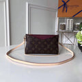 Louis Vuitton Pallas Clutch Monogram Canvas Burgundy For Women, WoHandbag, Shoulder And Crossbody Bags 8.3in/21cm Louis Vuitton M41639