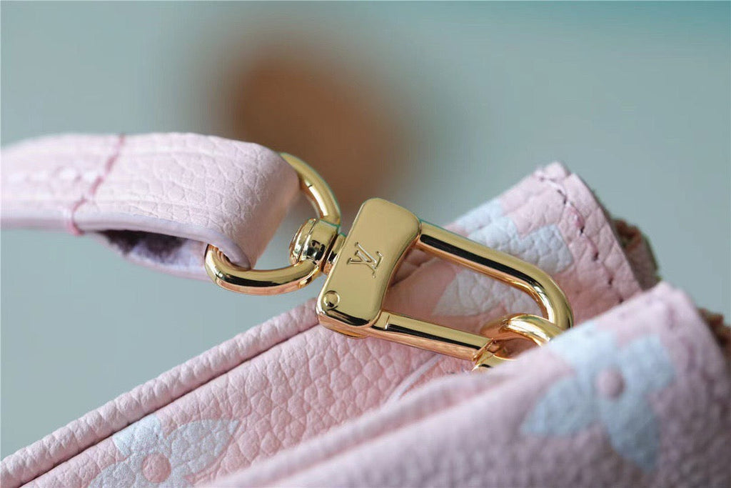 Louis Vuitton Double Zip Pochette Monogram Empreinte Candy Pink For Women,  Shoulder And Crossbody Bags 20cm/7.9in Louis Vuitton M81429
