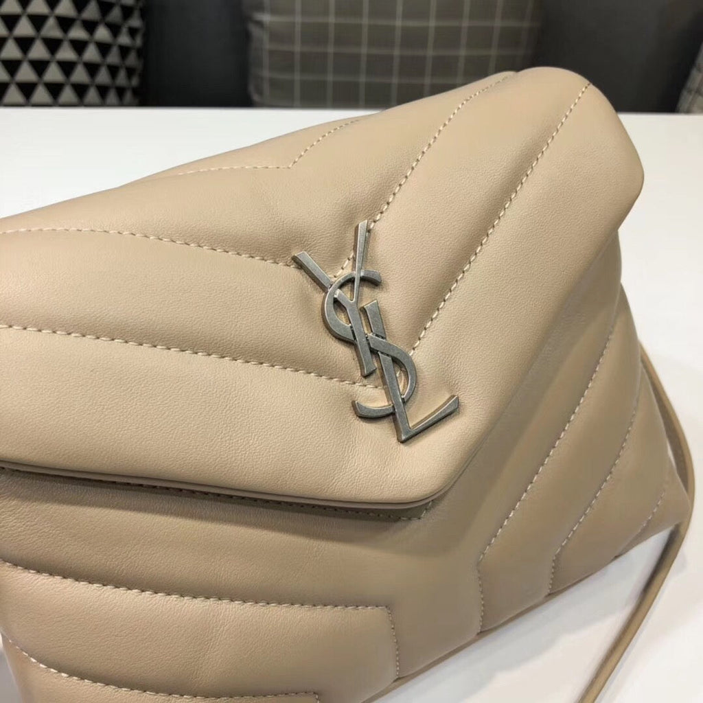 Saint Laurent Loulou Mini Shoulder Bag White For Women 7in/18cm YSL
