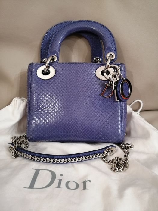 Christian Dioror - Mini Lady Dioror Pitone Crossbody bag
