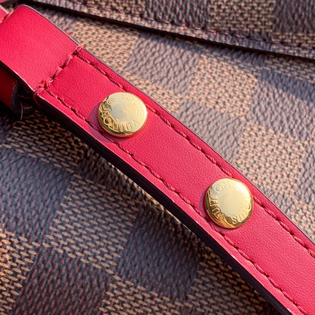 Louis Vuitton NeoNoe MM Bucket Bag Damier Ebene Canvas Cherry Berry For Women,  Shoulder And Crossbody Bags 10.2in/26cm Louis Vuitton N40214