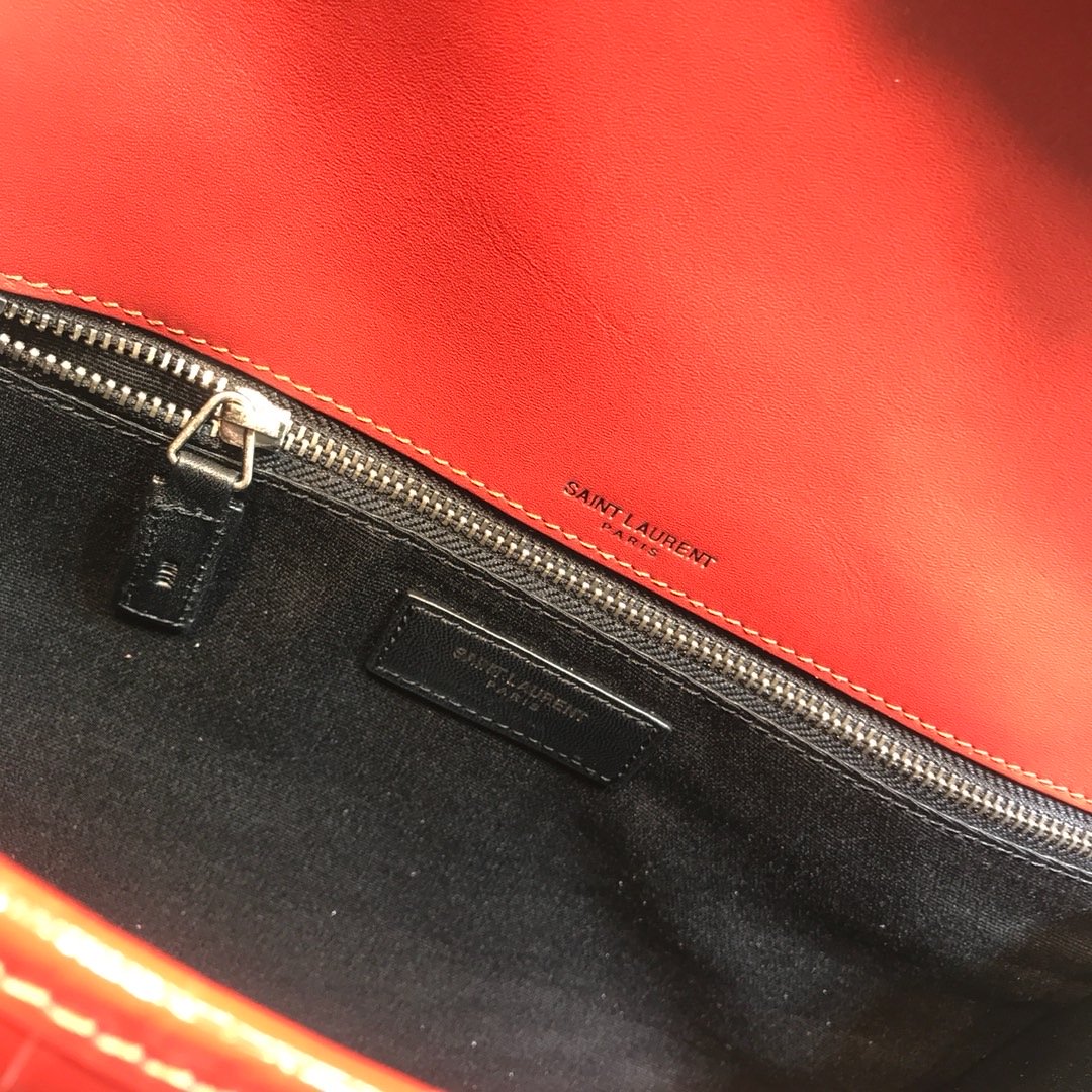YSSL Niki Medium Chain Bag In-Embossed RedÂ For Women 11in/28cm YSL