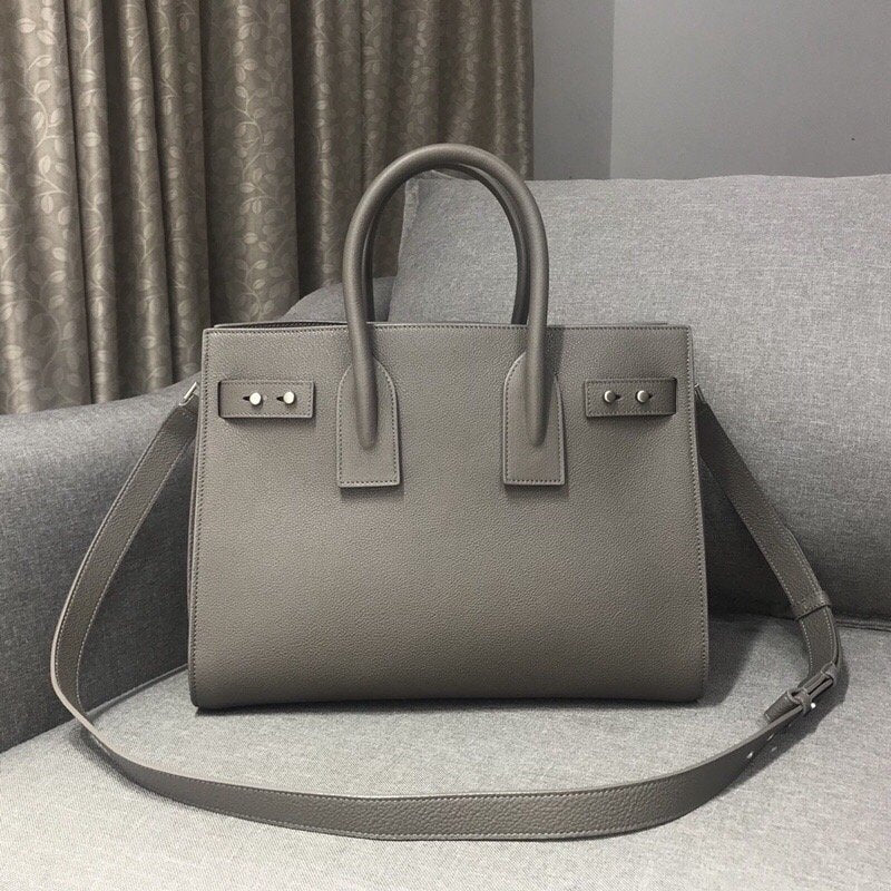 YSSL Sac De Jour Small Stone Grey For Women 12.5in/32cm YSLÂ 