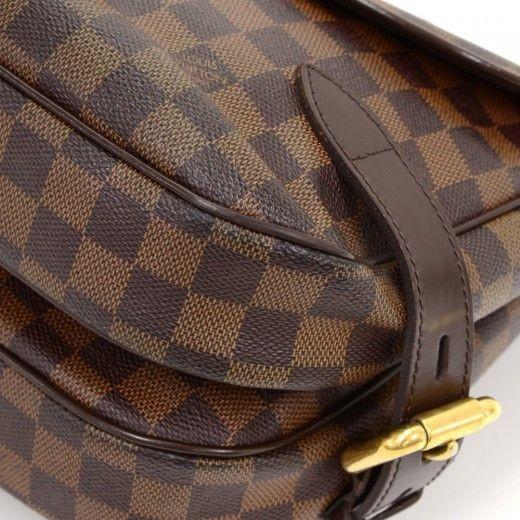 LOUIS VUITTON Damier Ebene Highbury Shoulder Handbag