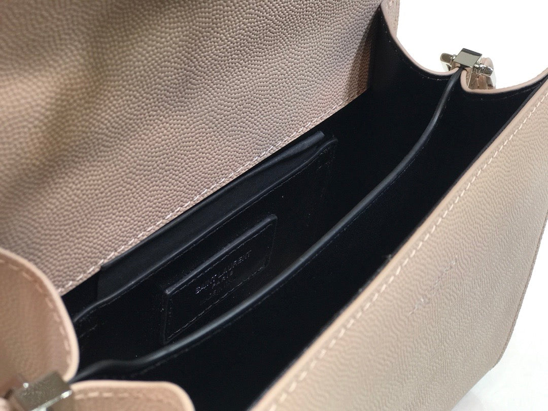 YSSL Cassandra Medium Top Handle Bag Beige For Women 9in/24.5cm YSL Â 