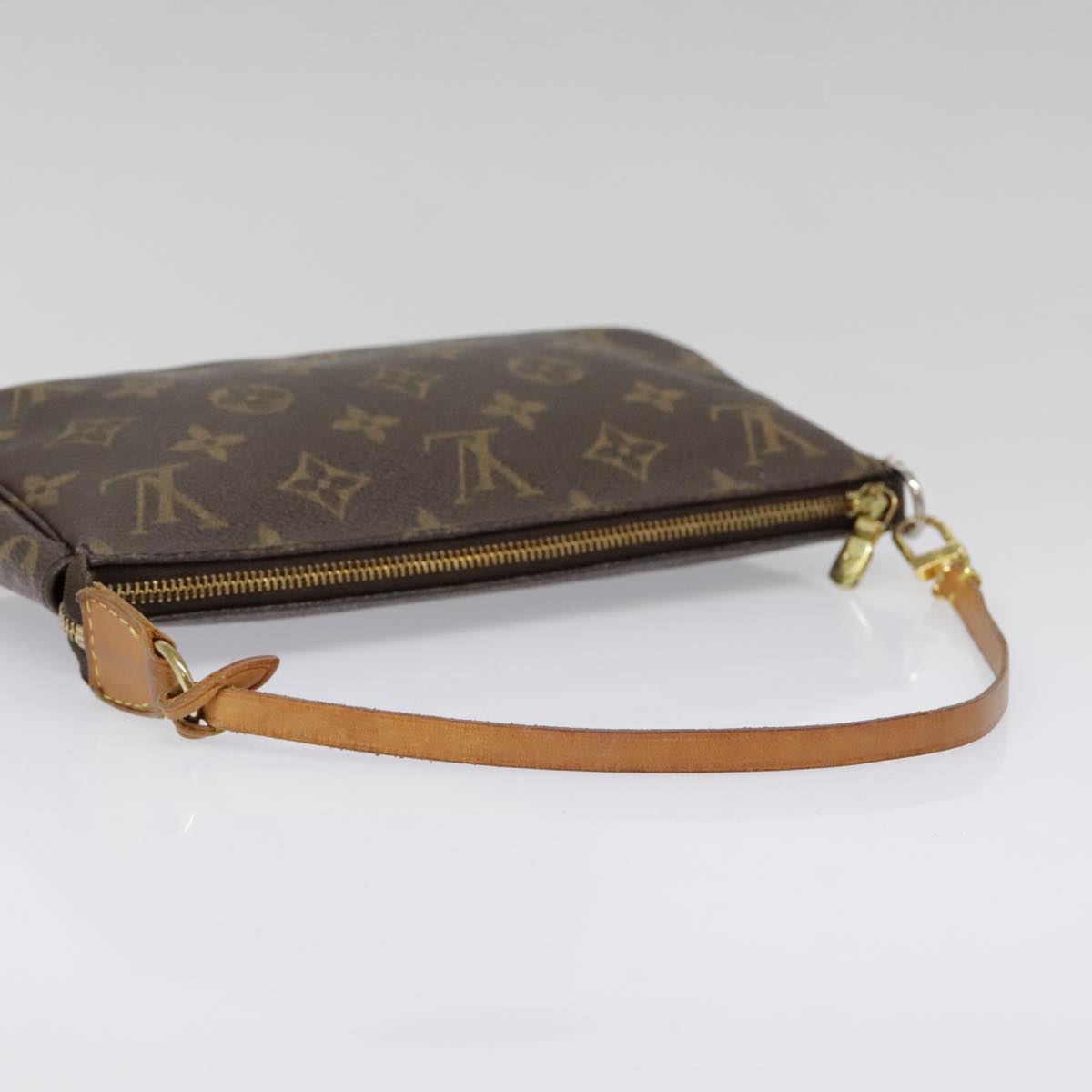 Louis Vuitton Pochette Accessoire  Canvas Clutch Bag