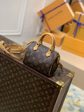 Louis Vuitton Nano Speedy Monogram Canvas For Women, Women’s Handbags, Shoulder Bags 6.3in/16cm Louis Vuitton M81085