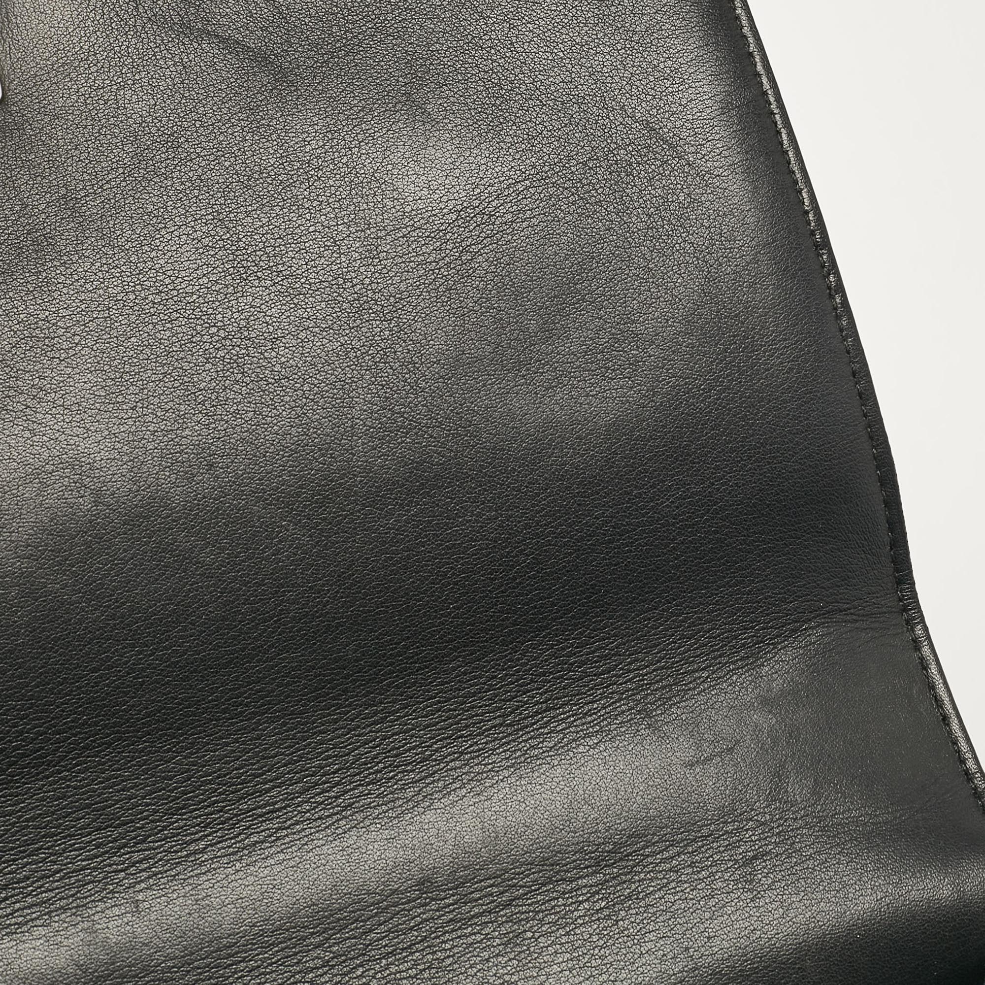Dior Black Leather Medium Patch Diorama Shoulder Bag