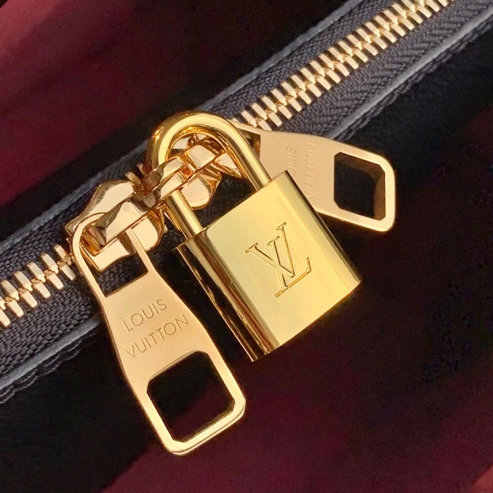Louis Vuitton Montaigne MM Monogram Empreinte Black/Beige For Women,  Shoulder And Crossbody Bags 13in/33cm Louis Vuitton M41048