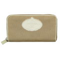 Prada 1:1 Rep Logo Canvas Zip Around Wallet