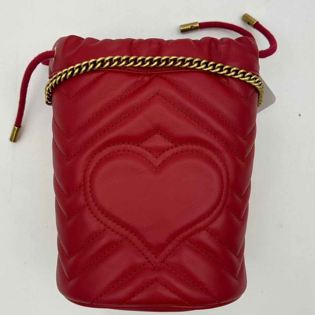 GUCCI GG Marmont Bucket Shoulder Bag gu8954cc