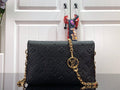 Louis Vuitton Pochette Coussin Monogram Empreinte Black For Women,  Shoulder And Crossbody Bags 7.9in/20cm Louis Vuitton M80742
