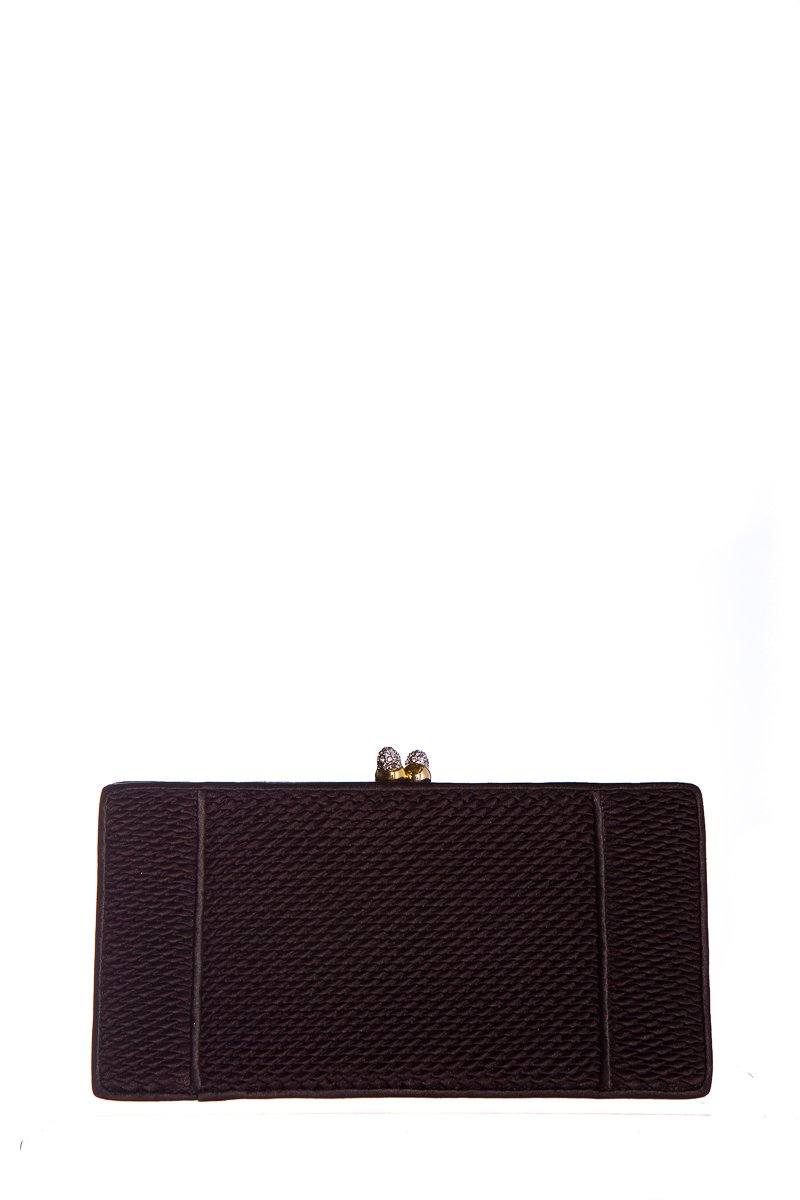 Judith Leiber Brown Clutch