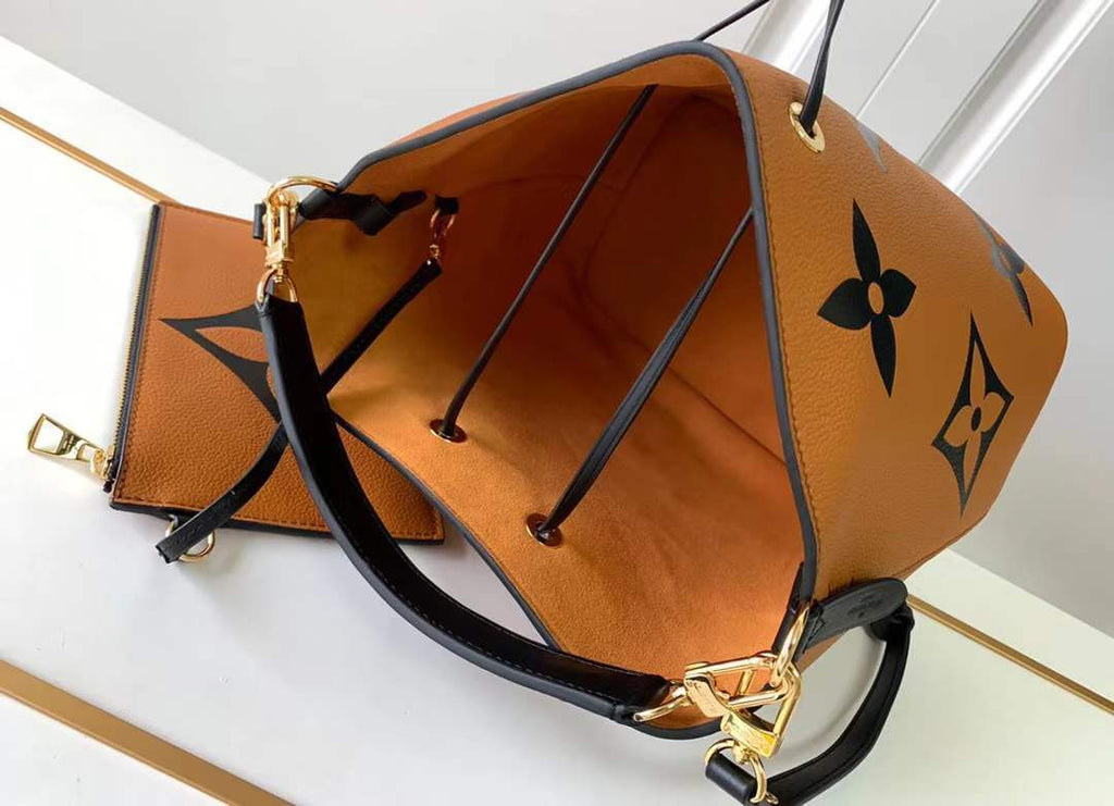 Louis Vuitton Louis Vuitton Crafty Neonoe MM Bucket Bag Caramel For Women, Women’s Handbags, Shoulder Bags 10.2in/26cm Louis Vuitton M56888