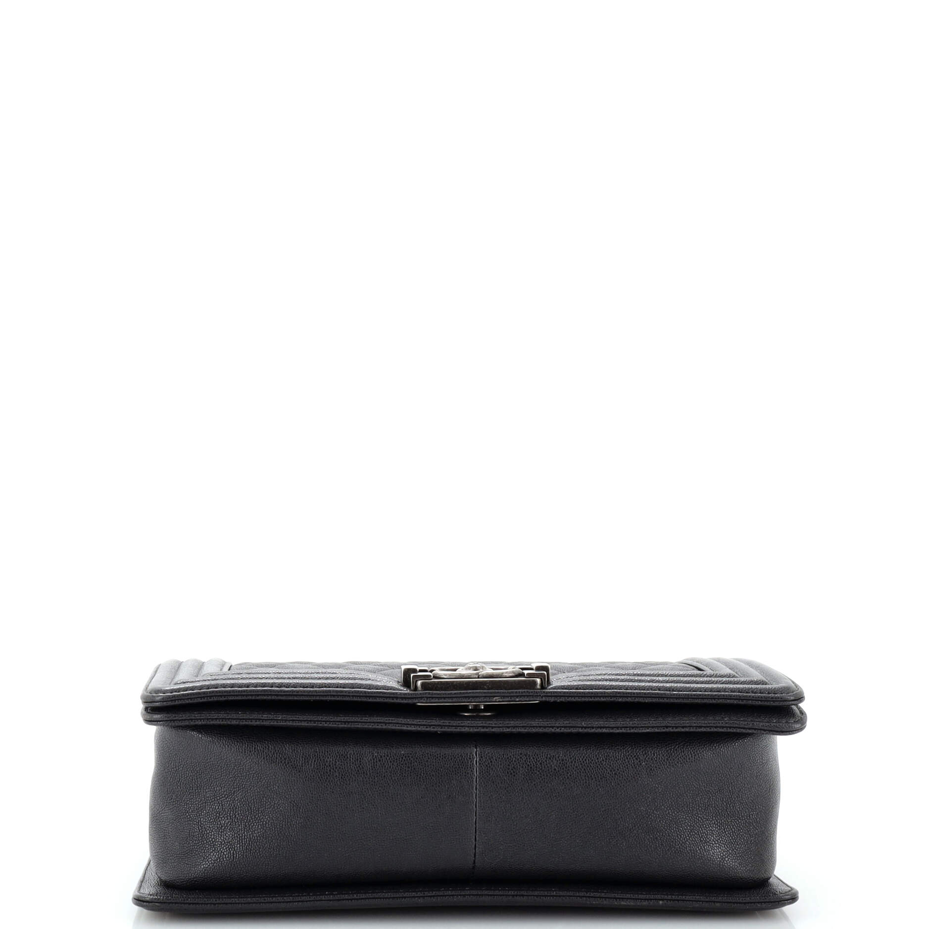 Chanel Boy Flap Bag Quilted Caviar Old Medium