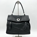 Yves Saint Laurent Leather Top Handle Bag - Black Shoulder Bags, Handbags LA6001