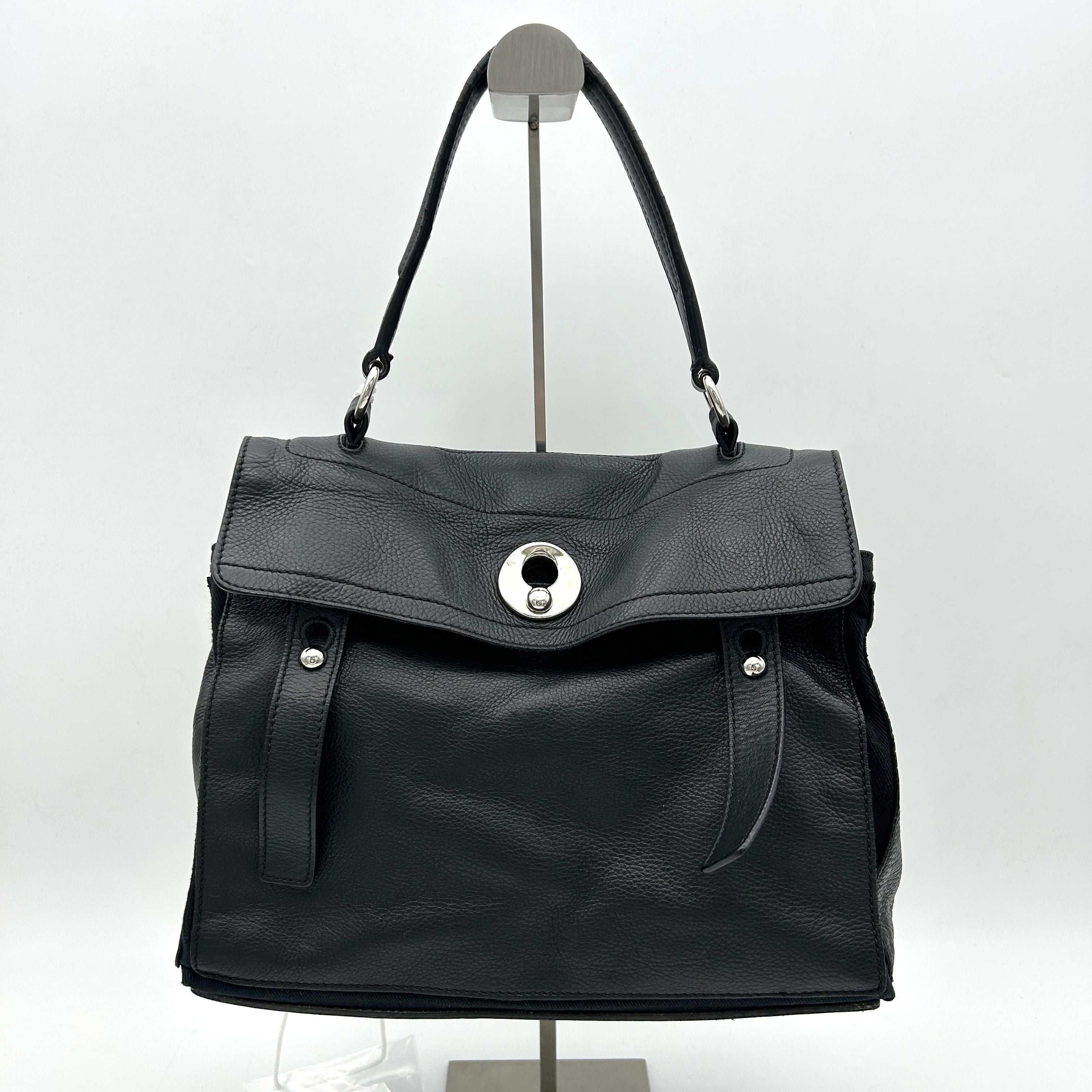 Yves Saint Laurent Leather Top Handle Bag - Black Shoulder Bags, Handbags LA6001
