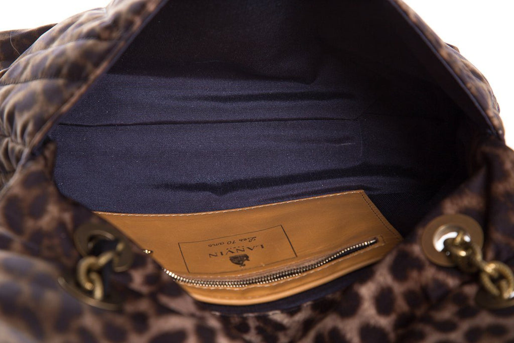 Lanvin Leopard Happy Shoulder Bag