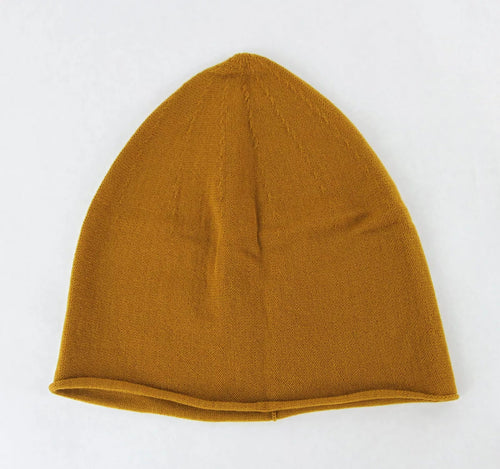 Bottega Veneta Merinos Wool Beanie Hat Orange Brown