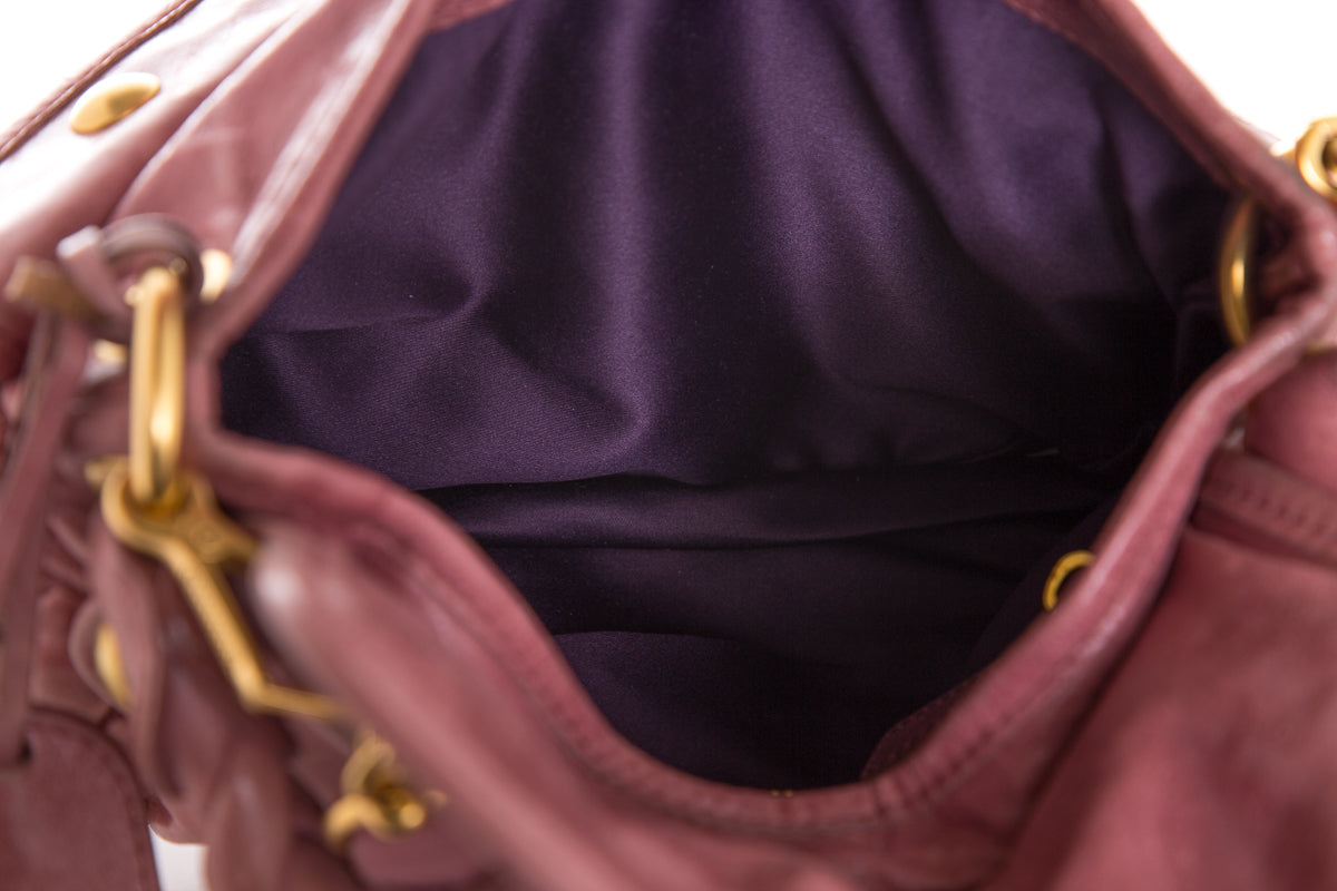 Miu Miu Coffer Matelasse Nappa Leather Shoulder Bag