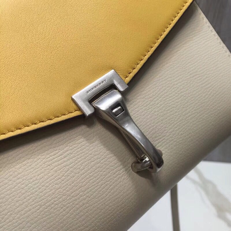 Small Macken Colorblock Crossbody Beige/Yellow Bag For Women, Bags 9.5in/24cm