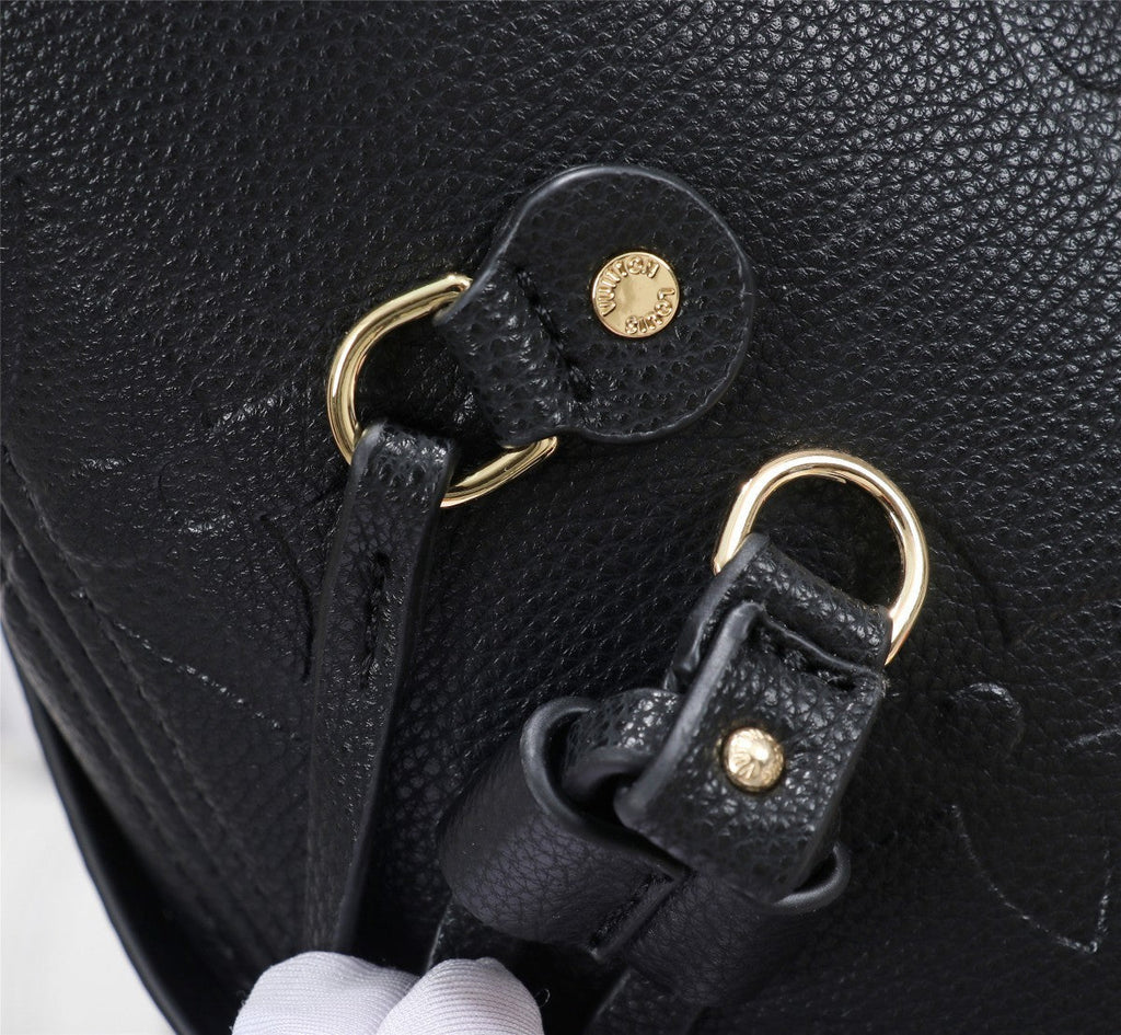 Louis Vuitton Neverfull MM Tote Bag Monogram Empreinte Black For Women,  Shoulder Bags 12.2in/31cm Louis Vuitton M45685
