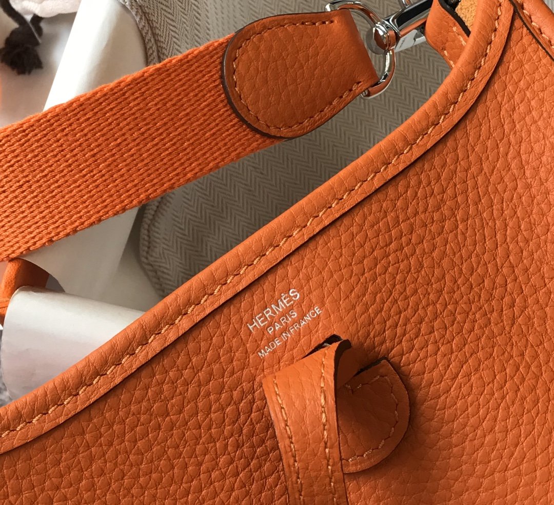 Evelyne 16 Amazone Bag Orange With SiLouis Vuittoner-Toned Hardware For Women, Shoulder And Crossbody Bags 6.3in/16cm