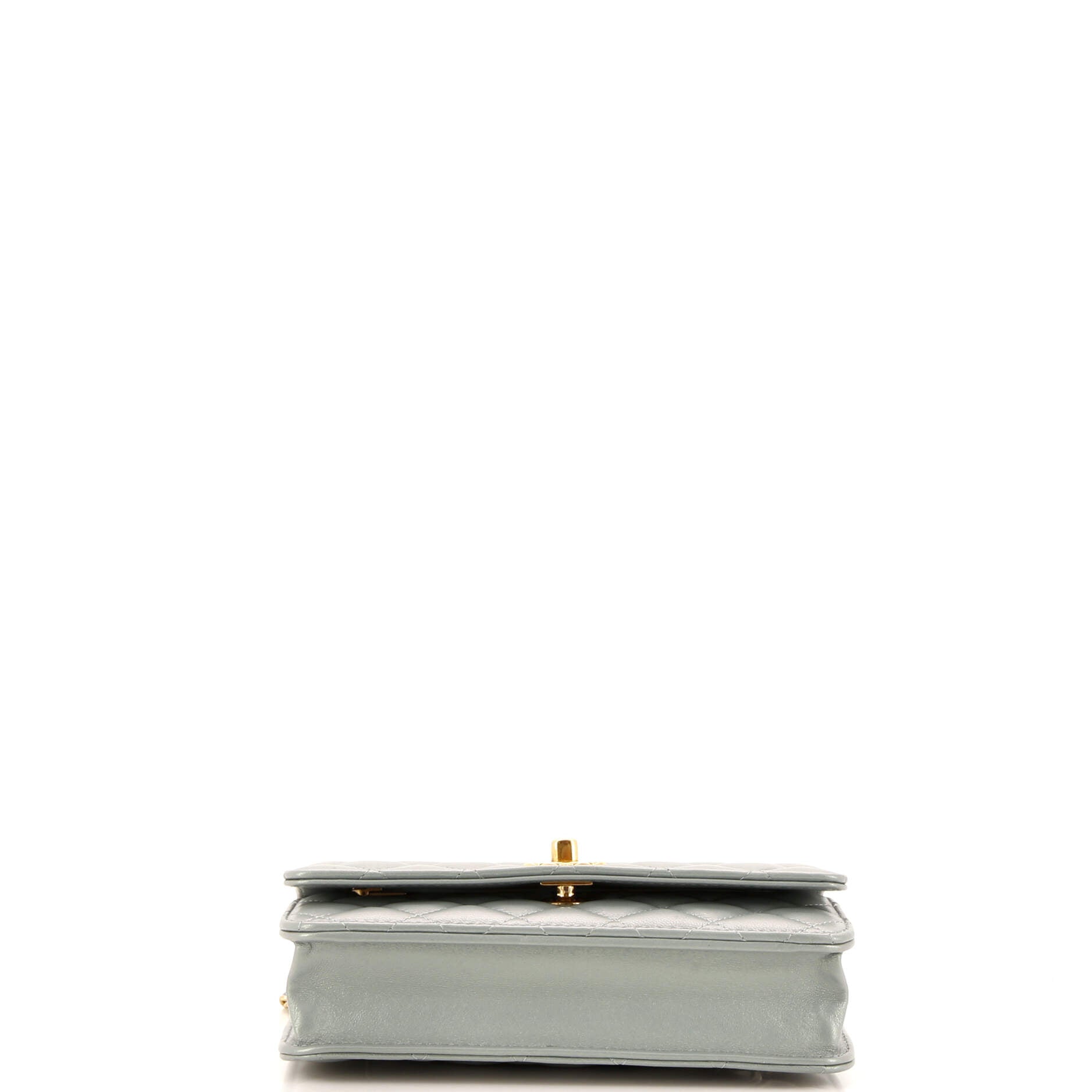 Chanel Pearl Crush Wallet on Chain Quilted Iridescent Lambskin