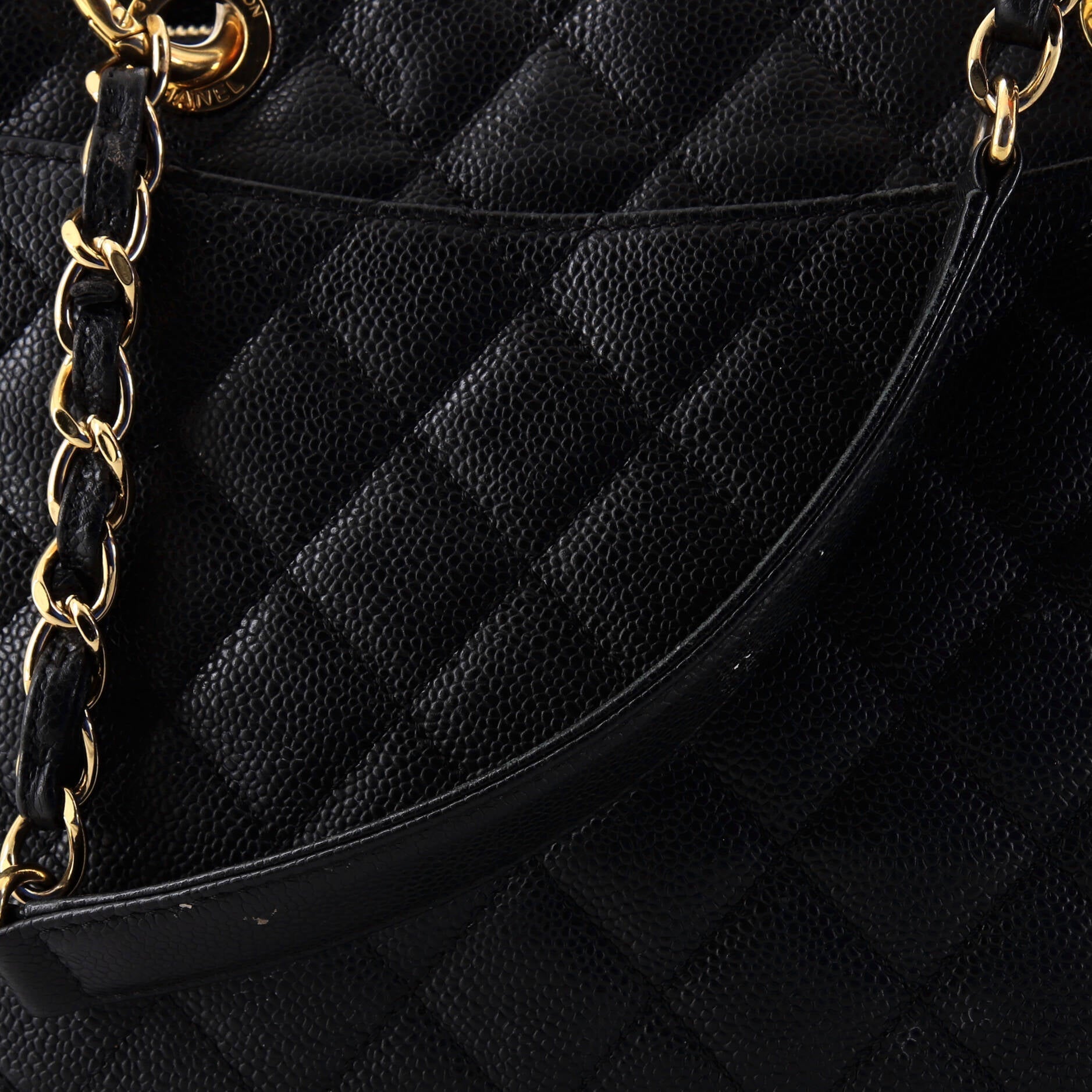 Chanel Grand Shopping Tote Quilted Caviar